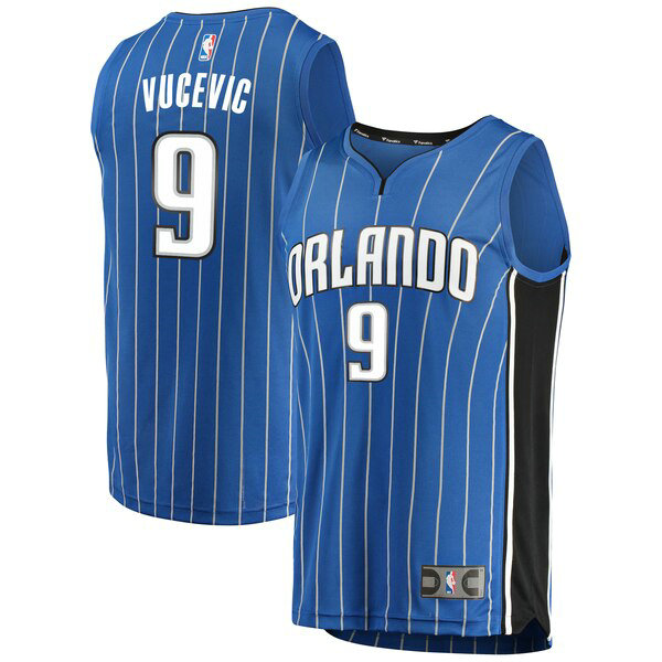 Camiseta Nikola Vucevic 9 Orlando Magic Icon Edition Azul Hombre